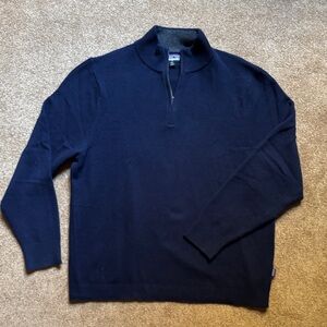 Patagonia Dark Blue Quarter Zip Cashmere Sweater